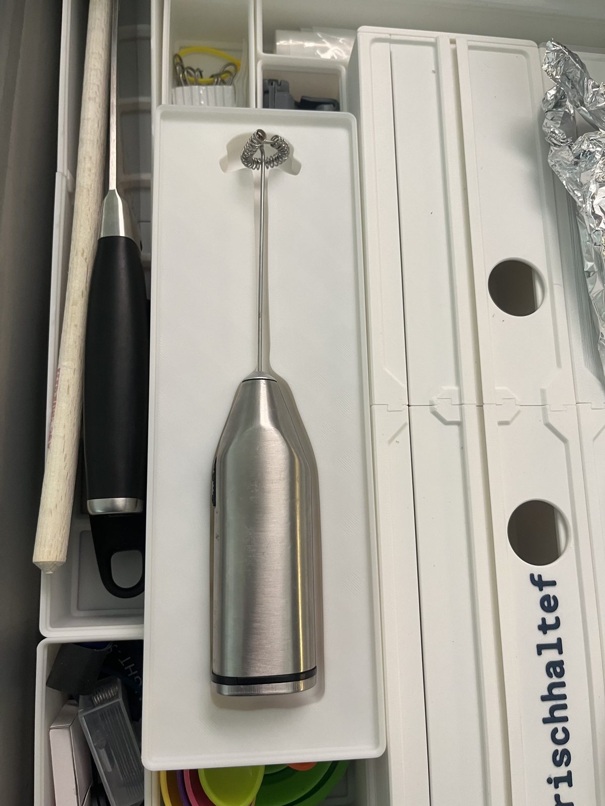 Küchenschublade mit zwei Ebenen