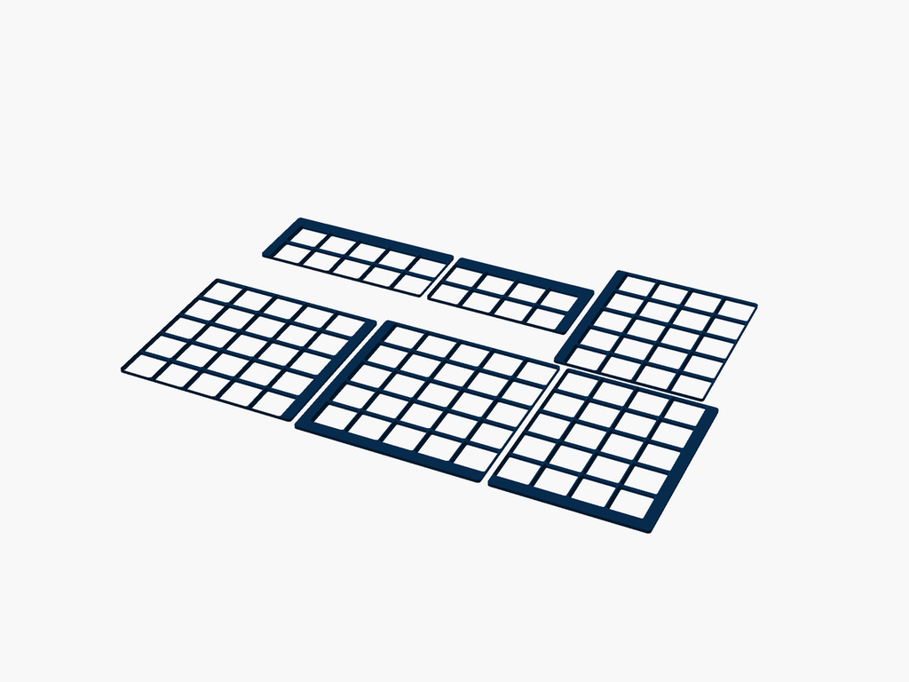 Gridfinity-Grundplatte für IKEA KOMPLEMENT 1