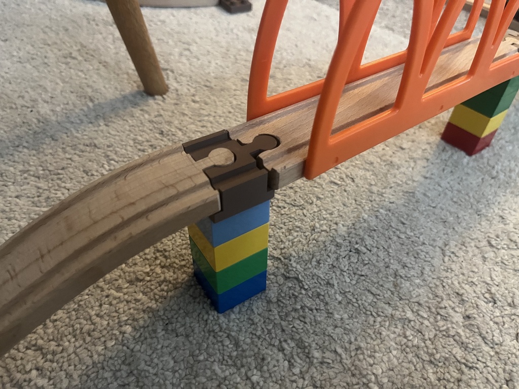Schienen-Adapter für Holzeisenbahn und DUPLO 4