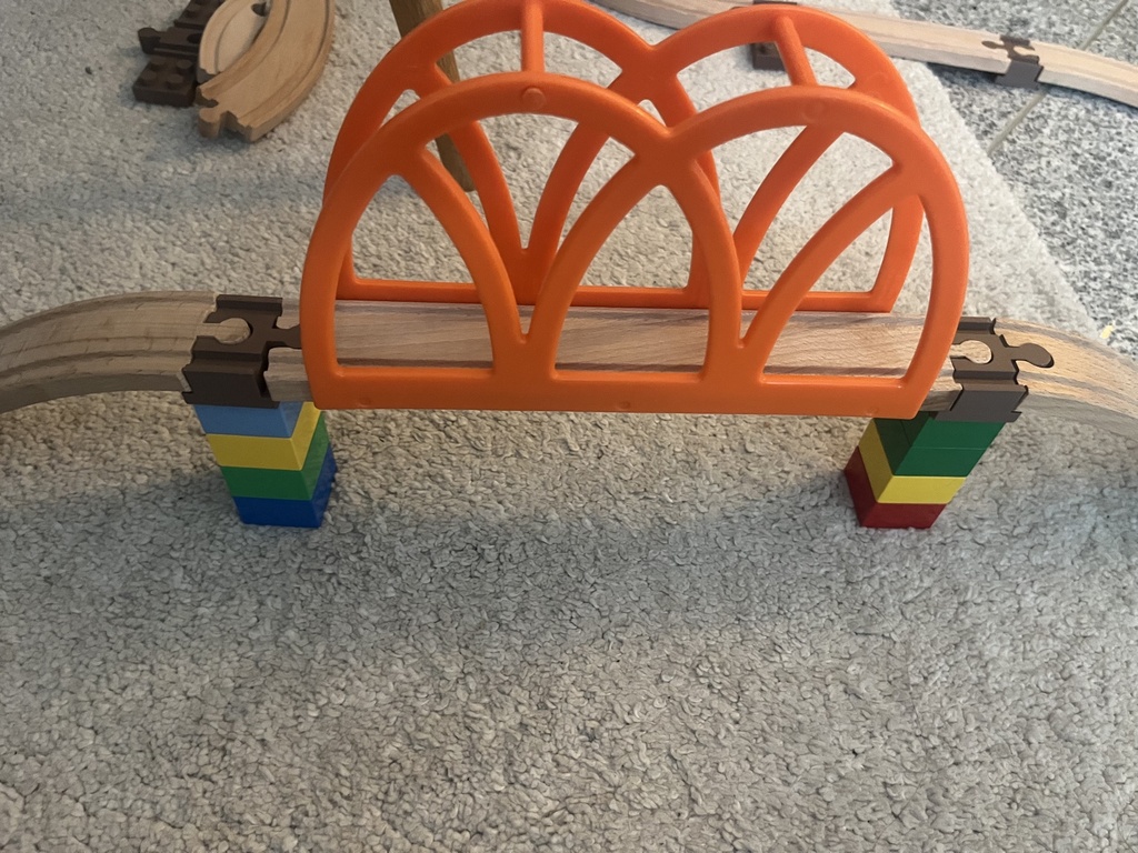 Schienen-Adapter für Holzeisenbahn und DUPLO 5