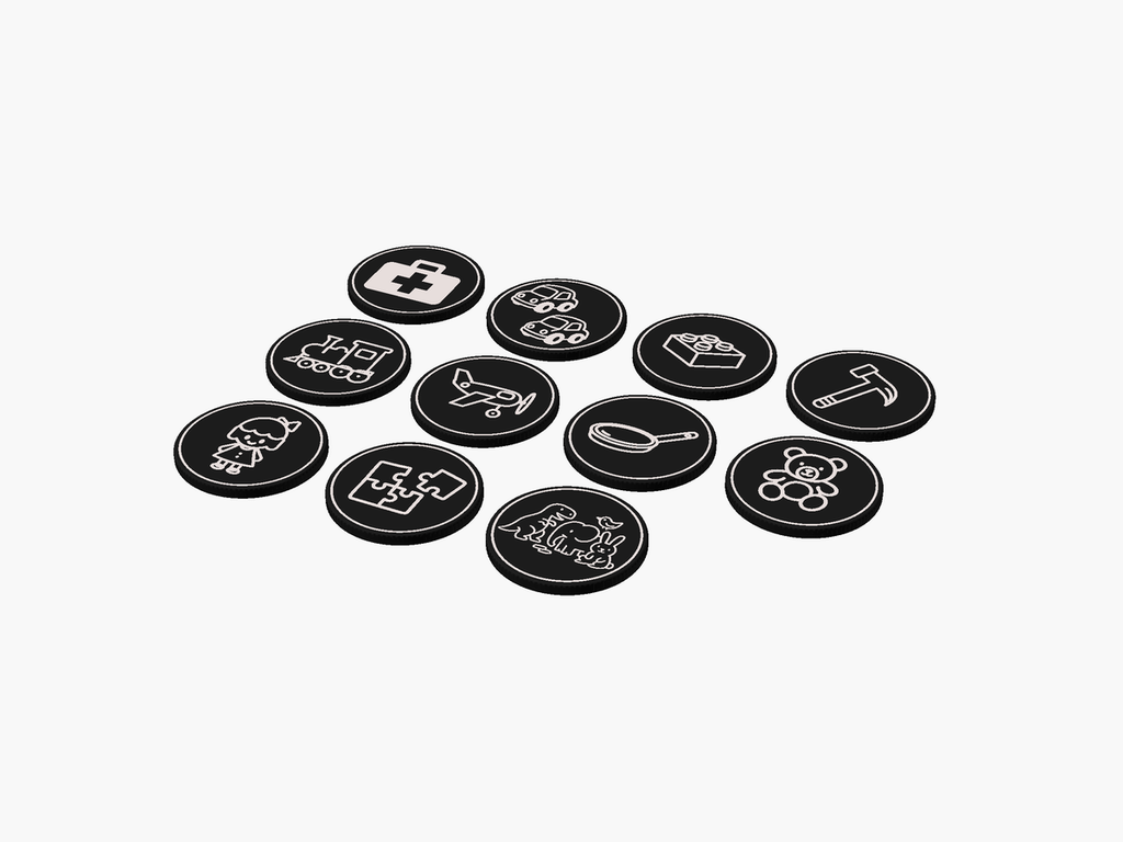Motiv-Chips für IKEA TROFAST Spielzeugboxen 9